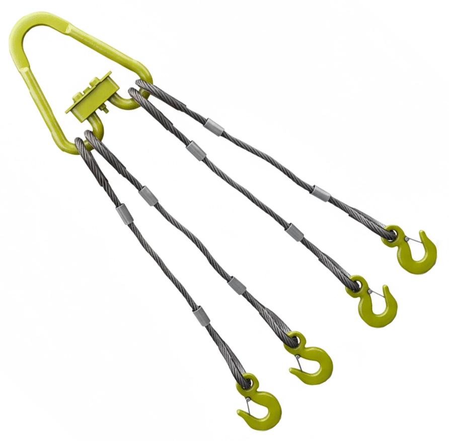 Строп канатный четырехветвевой 4СК-2т 2м (опрессовка)