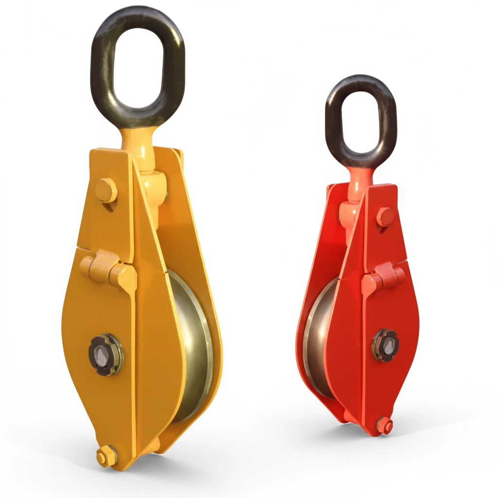 Блок монтажный однорольный с ушком (проушиной) 2 т 1 ролик