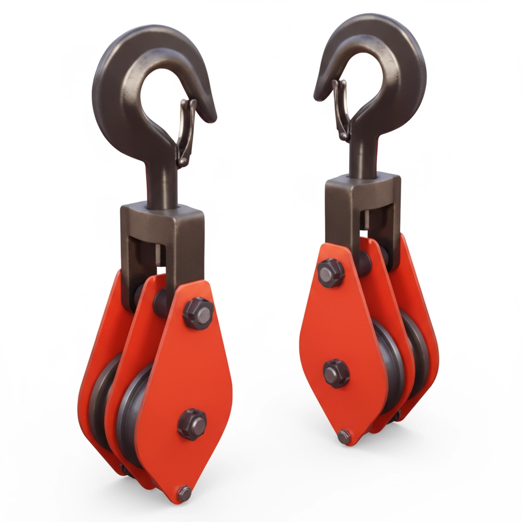 Блок монтажный двухрольный с крюком 20 т 2 ролика