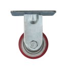 FCP 921 - Большегрузное полиуретановое колесо 75 мм, ширина - 50 (неповорот., площадка, роликоподш.)